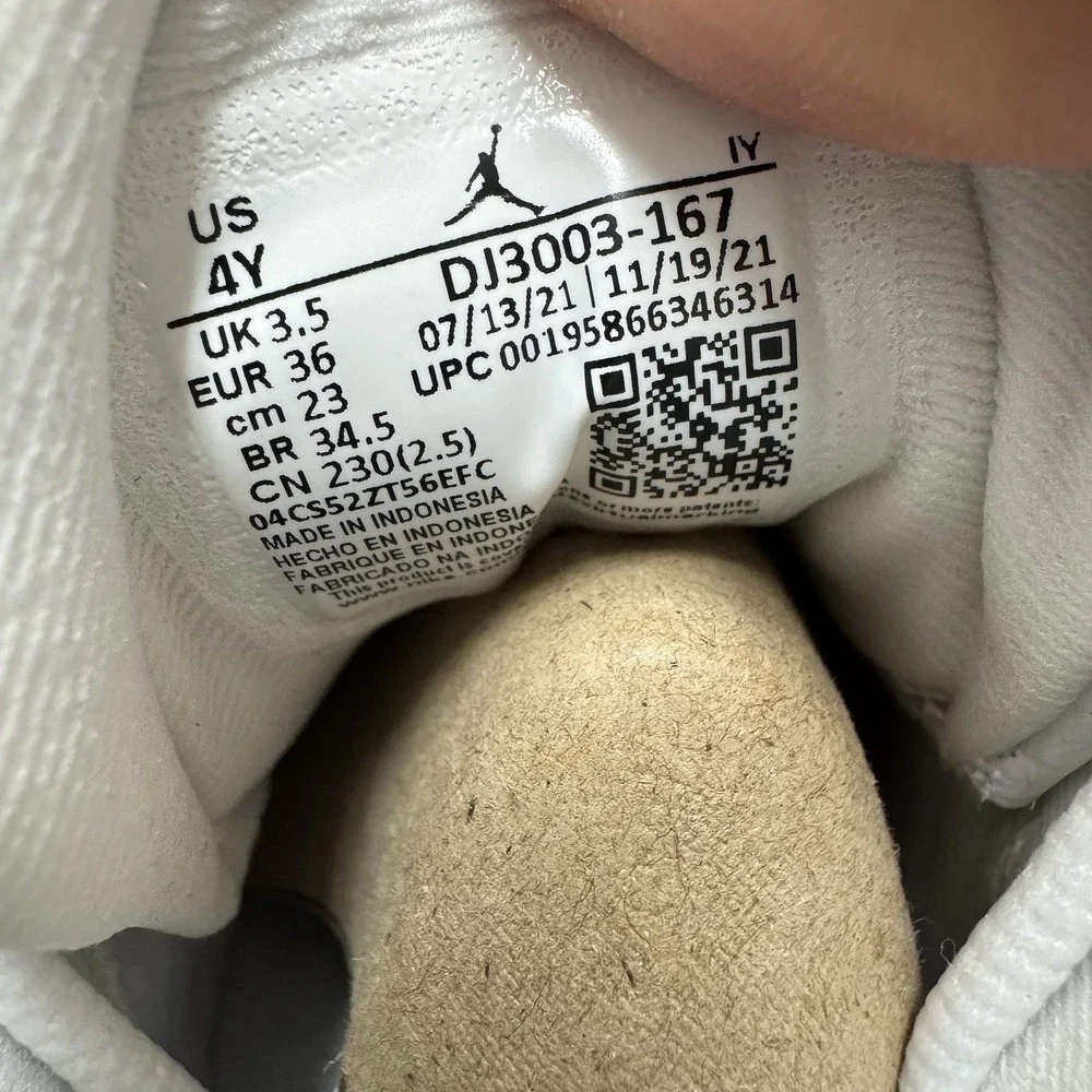 Brand New Air Jordan 13 Retro Del Sol GS White Yellow DJ3003-167 size 4Y Youth